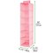 mDesign Long Fabric Over Closet Rod Hanging Organizer, 6 Shelves